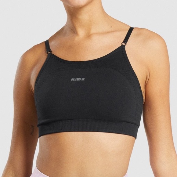 FLEX STRAPPY SPORTS BRA Black/Charcoal - Picture 1 of 3